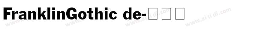 FranklinGothic de字体转换